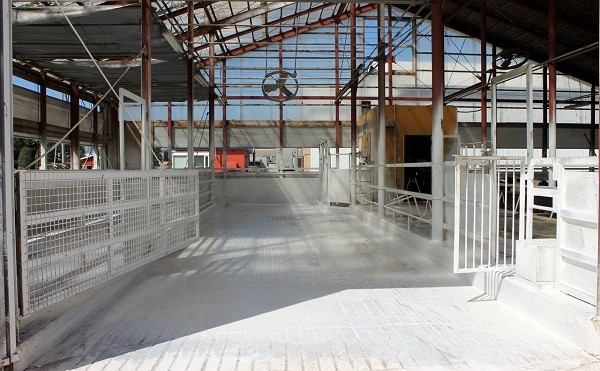 新しい子牛を入れるための準備「牛舎の消毒」