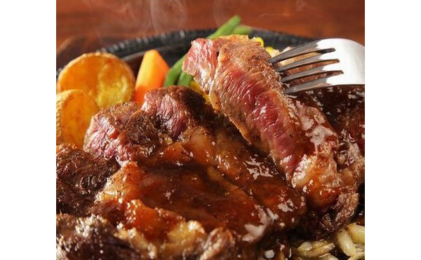 ごちそうはステーキ