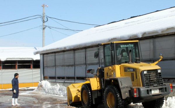 アシスタント付き除雪