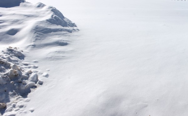 足跡のない雪原