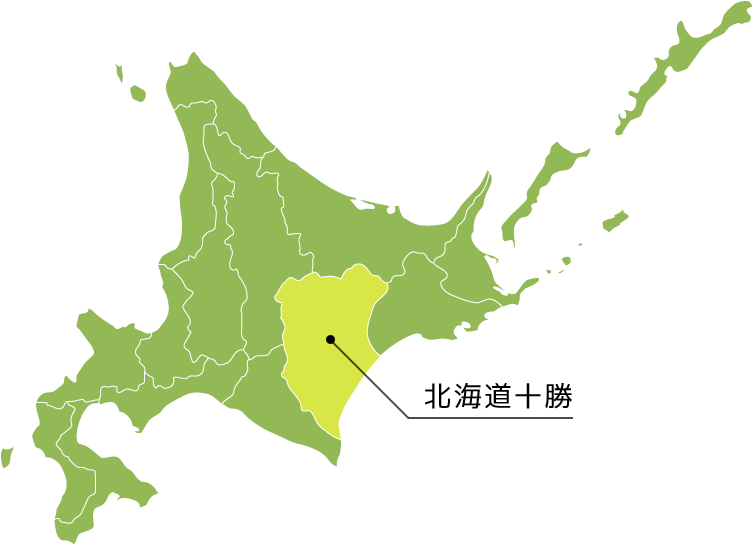 北海道十勝のマップ